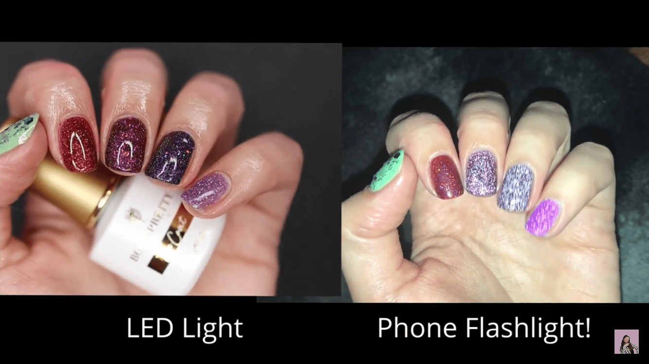 Born Pretty Reflective Glitter Flash Gel Polish Review #53087