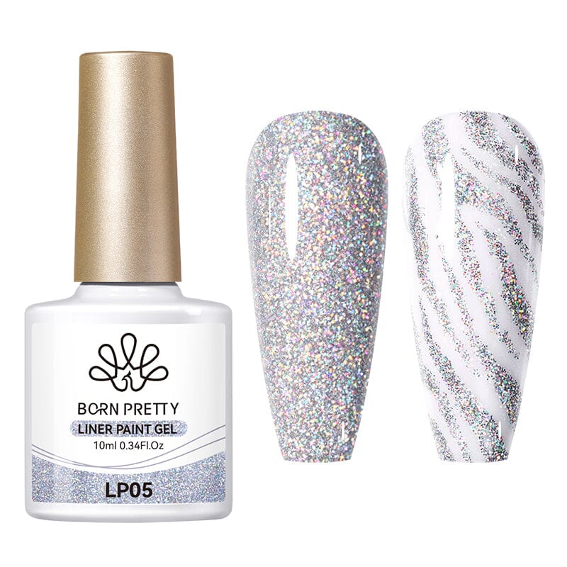 Holographic Liner Paint Gel 10ml LP05 Gel Nail Polish BORN PRETTY