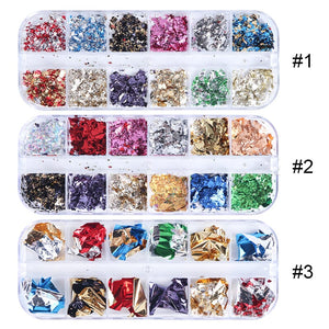 Irregular Aluminum Nail Foil Nail Sticker BORN PRETTY