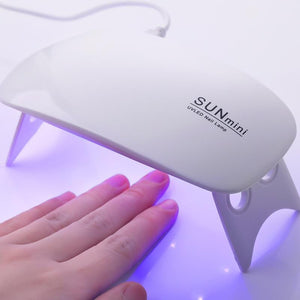 White 6W Mini UV/LED Nail Lamp Tools & Accessories BORN PRETTY