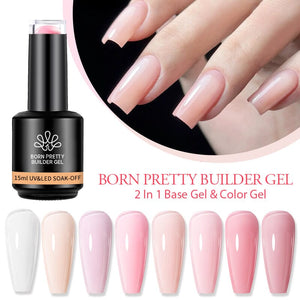 BORN PRETTY Builder Gel Base & Color 2 in 1 Gel Nail Polish BORN PRETTY 15ml/bottle