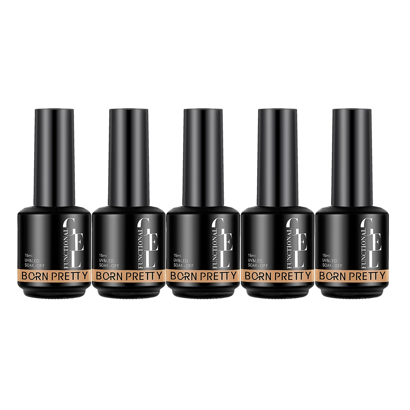 Super Top Coat 15ml Base & Top Coat BORN PRETTY 5 Bottles (15% off)