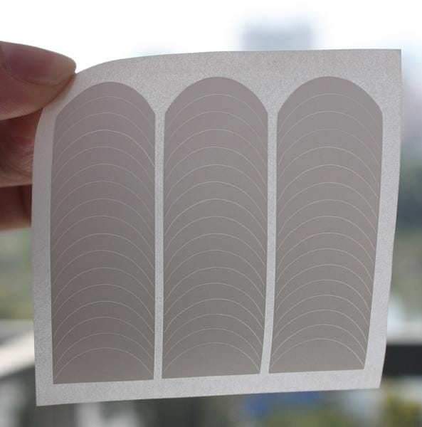 White French Tip Guides 3D Nail Stickers Nail Sticker No Brand