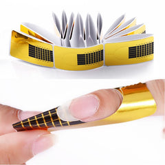 20pcs Gold Extension Nail Forms Tools & Accessories BORN PRETTY