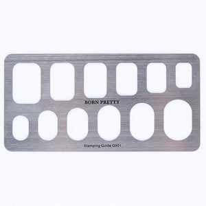 Rectangle Nail Stamping Plates Stamping Nail BORN PRETTY G-001
