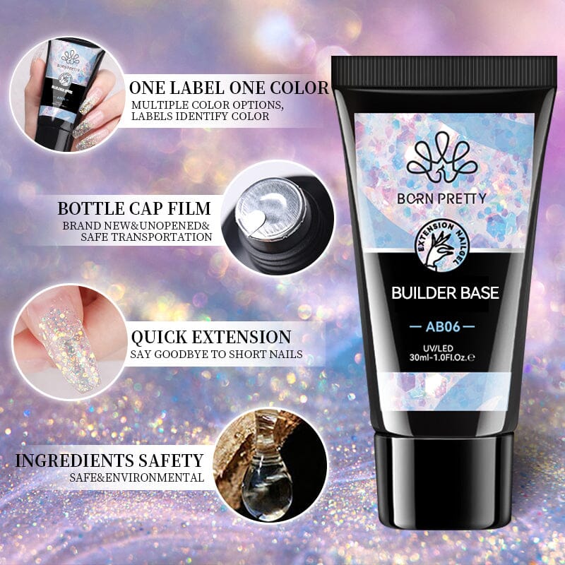 BORN PRETTY Builder Base 30ml Gel Nail Polish BORN PRETTY AB06 - 30ml