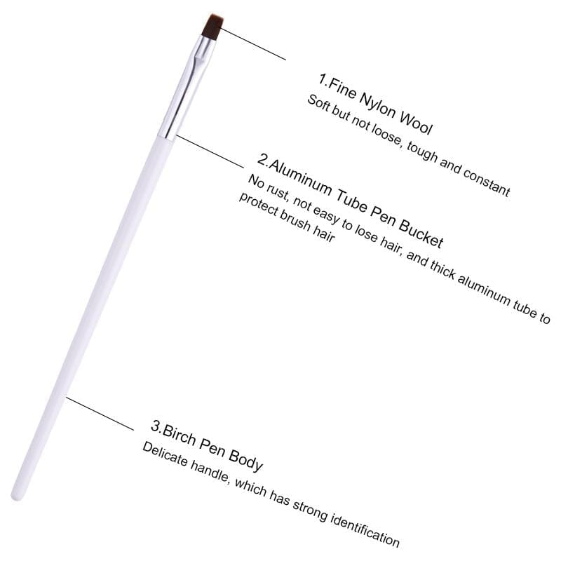 White UV Gel Nail Brush Nail Tools BORN PRETTY