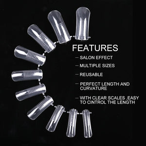 100pcs Mold Tips for Extension Nails Extension Nail Gel BORN PRETTY