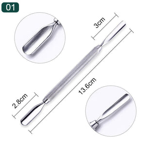 Stainless Steel Nail Cuticle Pusher #1 Tools & Accessories No Brand