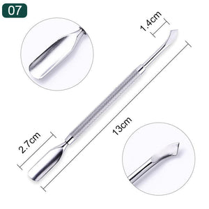 Stainless Steel Nail Cuticle Pusher #7 Tools & Accessories No Brand