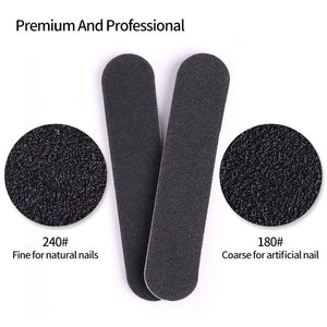 Black Mini Nail File Tools & Accessories No Brand