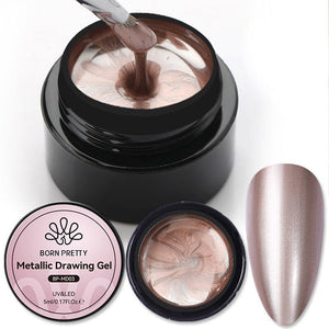 Rosegold Metallic Drawing Gel MD03 5ml Gel Nail Polish BORN PRETTY