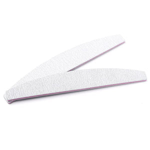 5pcs White Curved Nail File 100/180 Nail Tools BORN PRETTY