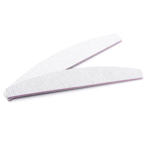 White Curved Nail File 100/180 Nail Tools BORN PRETTY