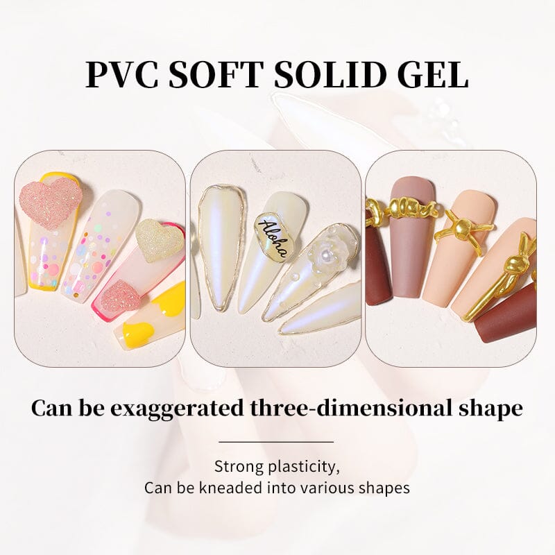 PVC Soft Solid Gel Clear 5ml Gel Nail Polish BORN PRETTY