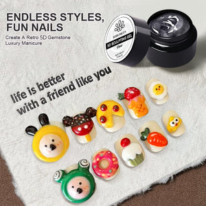 Clear 5D Sculpting Gel 5g HEMA/TPO FREE Gel Nail Polish BORN PRETTY