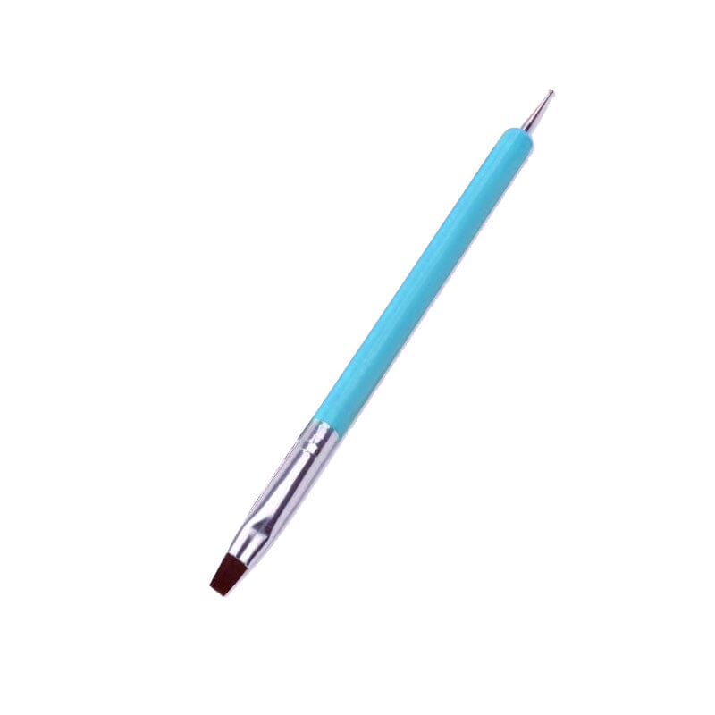 Double Head Nail Brush Dotting UV Gel Brush Blue Tools & Accessories No Brand