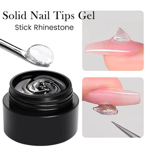 Clear Solid Nail Tips Gel 5ml Tools & Accessories BORN PRETTY