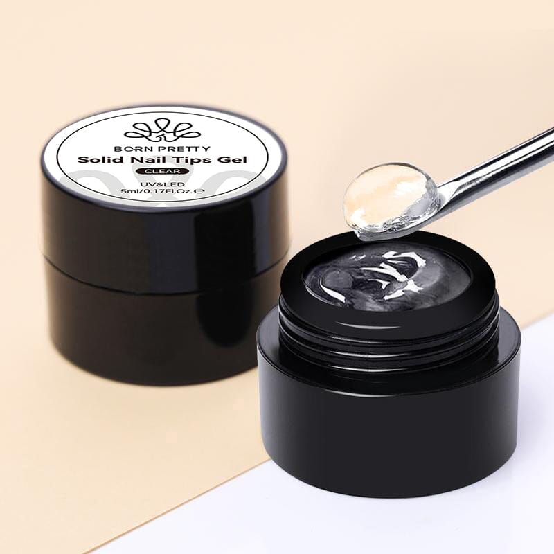 Clear Solid Nail Tips Gel 5ml Tools & Accessories BORN PRETTY