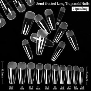 24pcs Matte False Nail Tips Nail Tips No Brand 01