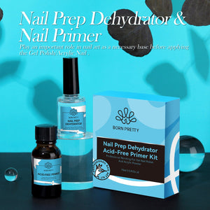 Nail Prep Dehydrator & Primer Kit 15ml Nail Care BORN PRETTY