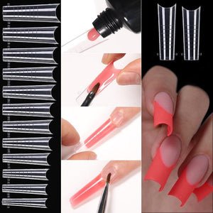 60pcs Extension Mold Nail Tips #01 Nail Tips BORN PRETTY