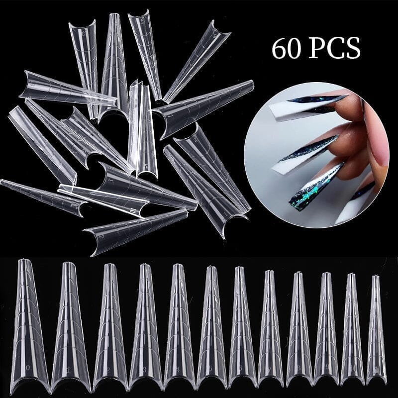 60pcs Extension Mold Nail Tips #04 Nail Tips BORN PRETTY