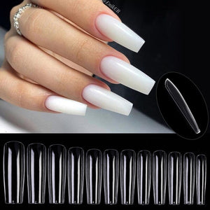 48pcs Almond Transparent False Nail Tips Nail Tips No Brand