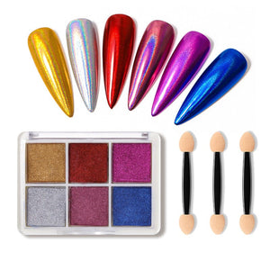 6 Colors Nail Powder F6S-09 Nail Art No Brand