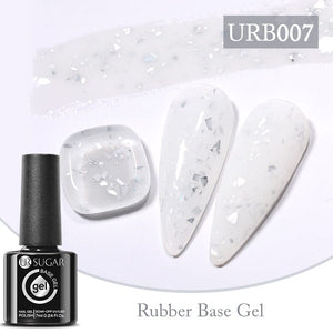 Gold Glitter Rubber Base Gel 7ml Clearance UR SUGAR URB007