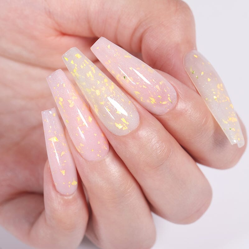 Gold Glitter Rubber Base Gel 7ml Clearance UR SUGAR