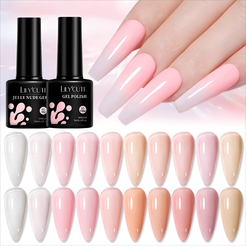 Pink Nude Jelly Gel 7ml Gel Nail Polish LILYCUTE