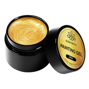 2 in 1 Painting Gel NP04 Gold 5ml Gel Nail Polish BORN PRETTY
