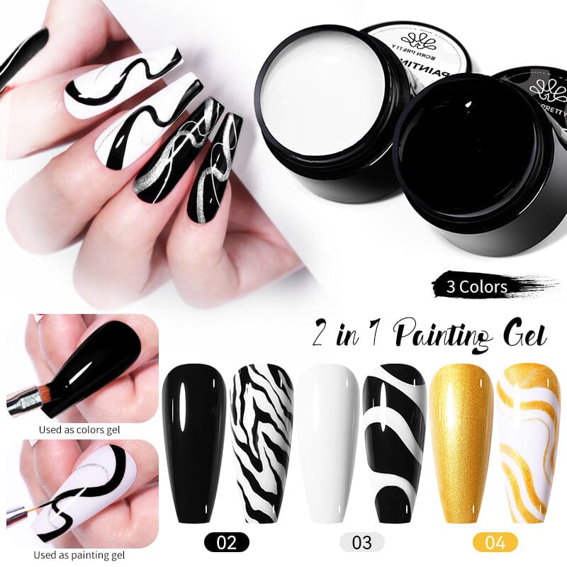 2 in 1 Painting Gel 5ml Gel Nail Polish BORN PRETTY