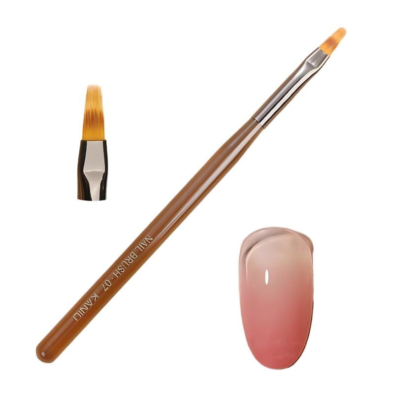 Transparent Coffee Handle Ombre Brush Tools & Accessories No Brand