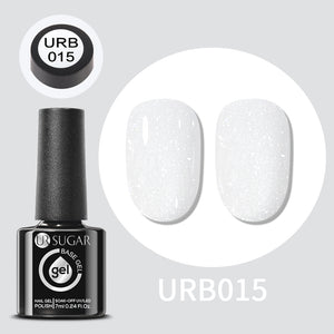 Glitter Rubber Base Gel URB015 7ml Base & Top Coat UR SUGAR