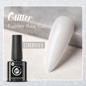 Glitter Rubber Base Gel URB015 7ml Base & Top Coat UR SUGAR