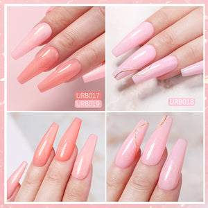 Glitter Rubber Base Gel URB015 7ml Base & Top Coat UR SUGAR