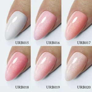 Glitter Rubber Base Gel URB015 7ml Base & Top Coat UR SUGAR