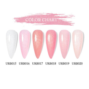 Glitter Rubber Base Gel URB015 7ml Base & Top Coat UR SUGAR