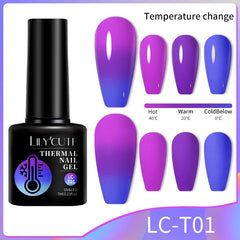 Thermal Nail Gel Polish 7ml Gel Nail Polish LILYCUTE LC-T01