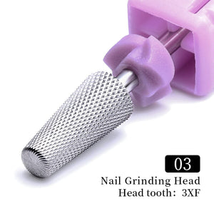 Nail Drill Bits Tungsten Carbide Tapered Flat Head 3XF Tools & Accessories No Brand