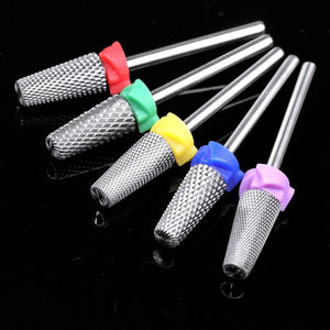 Nail Drill Bits Tungsten Carbide Tapered Flat Head 3XF Tools & Accessories No Brand