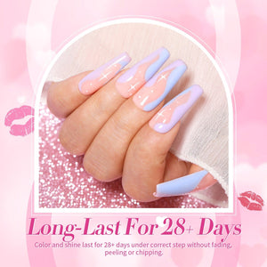 6 Colors Gel Polish Set Cream Kiss 7ml Gel Nail Polish BORN PRETTY