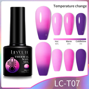 Thermal Nail Gel Polish 7ml Gel Nail Polish LILYCUTE LC-T07