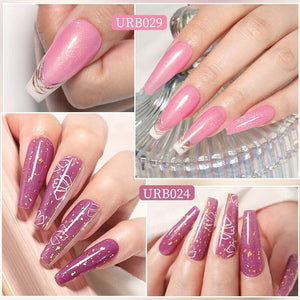 Glitter Rubber Base Gel URB021 7ml Base & Top Coat UR SUGAR
