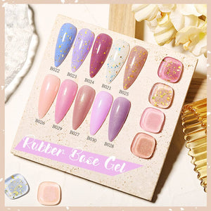 Glitter Rubber Base Gel URB021 7ml Base & Top Coat UR SUGAR