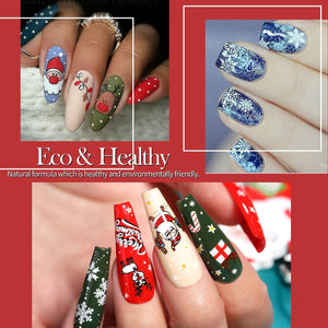 12 Colors Nail Stamping Polish Set Basic 10ml Stamping Nail BORN PRETTY