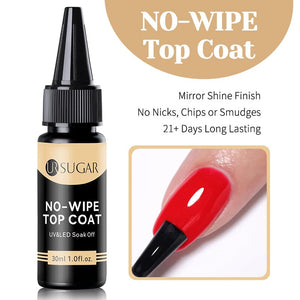 No Wipe Top Coat 30ml Base & Top Coat UR SUGAR