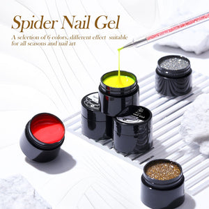 6 Colors Spider Nail Gel 5g Gel Nail Polish BORN PRETTY
